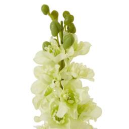 Lemon Pavilion Furniture and Decor Natural Garden Collection Elatum Delphinium Single Stem Flower, H78cm in White - thumbnail 2