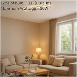 Loops Sleek Chrome Ceiling Light Fixture - Contemporary LED Indoor Lighting in Metallics - thumbnail 2