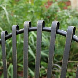 Melody Maison Ornate Black & Gold Metal Garden Chair 92cm X 62cm - Size: 92 cm X 62 cm - thumbnail 6