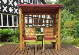 Charles Taylor Trading Henley Twin Arbour Burgundy in Brown - thumbnail 2