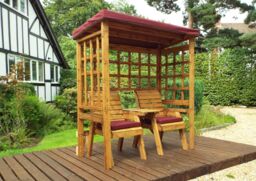 Charles Taylor Trading Henley Twin Arbour Burgundy in Brown