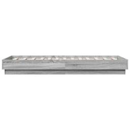 Berkfield Home Bed Frame Frame Grey Sonoma 75x190 cm Small Single Wood - thumbnail 5