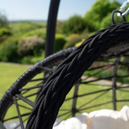 Artemis Home Hebden Garden Hanging Egg Chair in White - thumbnail 3