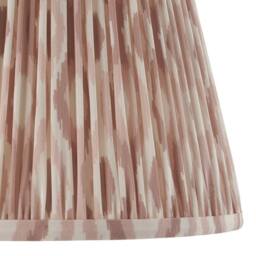 Netlighting Carnaby Pink Floor Lamp Fabric Ikat Shade 35cm B22 - thumbnail 6