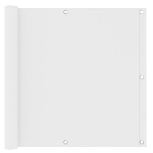 Berkfield Home Balcony Screen White 90x400 cm Oxford Fabric - image 1