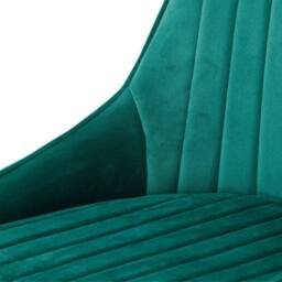 Living and Home Set of 2 Upholstered Dining Chairs in Green - thumbnail 6