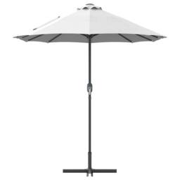 Berkfield Home Garden Parasol Sand 380 x 196 x 235 cm Powder-coated steel in Light Sand - thumbnail 6