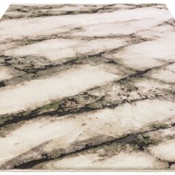 The Rug Shop UK Green Abstract Modern Machine Woven Easy to Clean Stain-Resistant Rug in Beige - Size: 200 cm x 290 cm - thumbnail 5