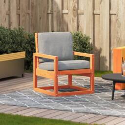 Berkfield Home Garden Chair Wax Brown 57.5x63x76 cm Solid Wood Pine - thumbnail 3