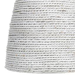 Wyld and Coco Multicolour Boho Pendant Lamp - Iron Frame with Straw Rope 3-Light in White - thumbnail 6