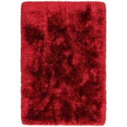 The Rug Shop UK Red Handmade Modern Plain Polyester Easy To Clean Area Rug - Size: 160 cm x 230 cm - thumbnail 1