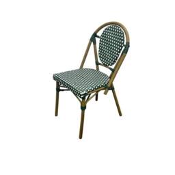 NESTLUNE Green Rattan Furniture Sets, Green Paris Bistro Set - Size: 100 cm x 15 cm - thumbnail 2