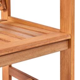 VonHaus Cannes 2 Seater Acacia Wooden Garden Bench in Natural - Size: 1 Pack - thumbnail 8