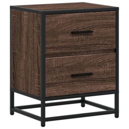 Berkfield Home Bedside Cabinets 2 pcs Brown Oak 40x31x50 cm Engineered Wood - Size: 40 x 31 x 50 cm - thumbnail 6