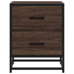 Berkfield Home Bedside Cabinets 2 pcs Brown Oak 40x31x50 cm Engineered Wood - Size: 40 x 31 x 50 cm - thumbnail 5