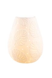 Belleek Living 'Tropical' Luminaire Lamp in White - Size: 10 inches - thumbnail 1