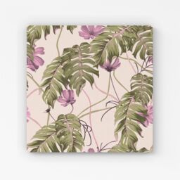 "Warren Reed - Designer Pink Cosmos Flowers Canvas - Size: W16"" x H16""" - thumbnail 1