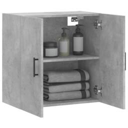 Berkfield Home Wall Cabinet Concrete Grey 60x31x60 cm Engineered Wood - Size: 60 x 31 x 60 cm - thumbnail 4