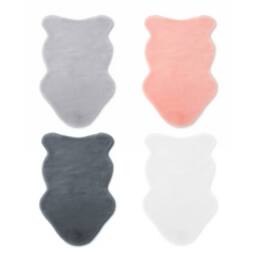 Voltico Super Soft Faux Fur Rug - Luxury Accent Rug for Bedroom & Lounge in Pale Pink - Size: 100 cm x 110 cm - thumbnail 4