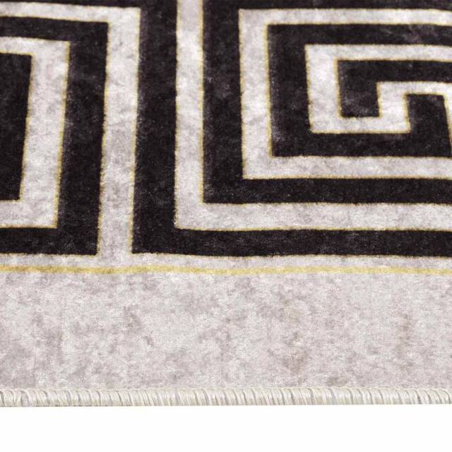 Berkfield Home Rug Washable 190x300 cm Light Beige Anti Slip - Size: 100 cm diameter - image 1