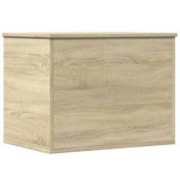 Berkfield Home Storage Box Sonoma Oak 60x42x46 cm Engineered Wood in Light Tan - Size: 60 x 42 x 46 cm - thumbnail 1