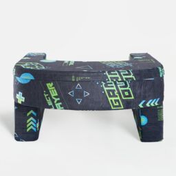 OHS Gaming Print Laptop Cushion Armrest Soft Foam Reading Pillow in Navy - thumbnail 3