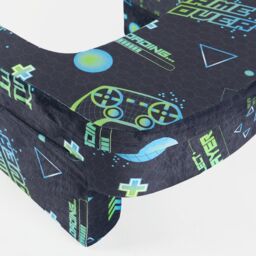 OHS Gaming Print Laptop Cushion Armrest Soft Foam Reading Pillow in Navy - thumbnail 5