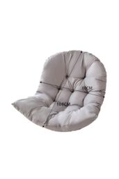 Living and Home 80cm W x 108cm H Light Grey Hanging Egg Swing Chair Cushion - Size: 80 cm W x 108 cm H - thumbnail 3