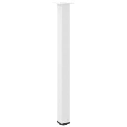 Berkfield Home Coffee Table Legs 4 pcs White 100-102 cm Steel - thumbnail 4