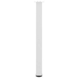 Berkfield Home Coffee Table Legs 4 pcs White 100-102 cm Steel - thumbnail 5