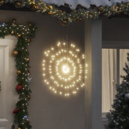 Berkfield Home Christmas Starburst Lights 140 LEDs 4 pcs Warm White 17 cm