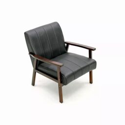 EONLION Armchair Stylish Modern Chair Armchair in Black - thumbnail 3