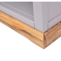 Cabinet Bits Bookcase with plinth 120x70x25cm in Grey - Size: 120 x 70 x 25 cm - thumbnail 6