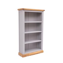 Cabinet Bits Bookcase with plinth 120x70x25cm in Grey - Size: 120 x 70 x 25 cm - thumbnail 2