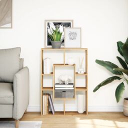 Berkfield Home Bookcase Artisian Oak 63x20x90 cm Engineered Wood in Brown - Size: 63 x 20 x 90 cm - thumbnail 3