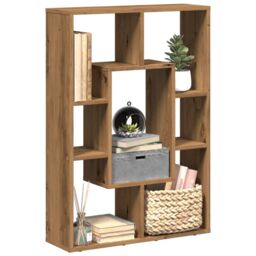 Berkfield Home Bookcase Artisian Oak 63x20x90 cm Engineered Wood in Brown - Size: 63 x 20 x 90 cm - thumbnail 1