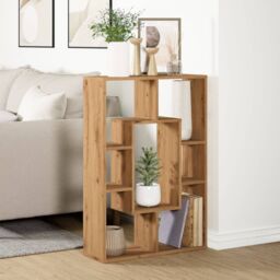 Berkfield Home Bookcase Artisian Oak 63x20x90 cm Engineered Wood in Brown - Size: 63 x 20 x 90 cm - thumbnail 4