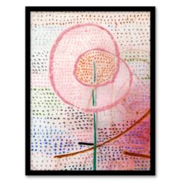 Artery8 Paul Klee Framed Wall Art Print Blossoming Flower Abstract Painting in White - Size: A3 - thumbnail 1