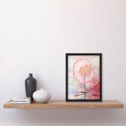 Artery8 Paul Klee Framed Wall Art Print Blossoming Flower Abstract Painting in White - Size: A3 - thumbnail 2