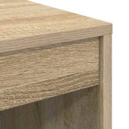 Berkfield Home Writing Desk Sonoma oak Engineered wood 70 x 40 x 76 cm Tough in Tan - thumbnail 8