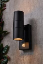 BHS Lighting Jared Black Outdoor Wall Light with Sensor - thumbnail 4