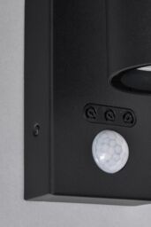 BHS Lighting Jared Black Outdoor Wall Light with Sensor - thumbnail 3
