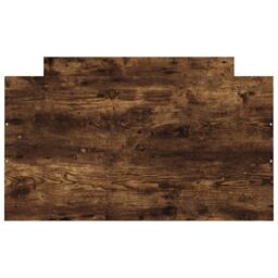 Berkfield Home Bed Frame with Headboard & Footboard Smoked Oak 100x200 cm in Brown - thumbnail 6