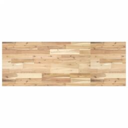 Berkfield Home Desk Top Untreated 140x50x2 cm Solid Wood Acacia in Brown - Size: 140 x 50 x 2 cm - thumbnail 1