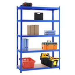 EONLION 180X120X45CM Metal Shelving Units 5 Tiers Steel Garage Shelving Blue - Size: 180 x 120 x 45 cm - thumbnail 1