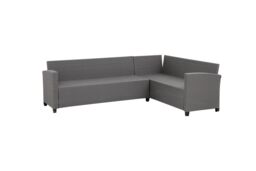 Moderna MMT Grey Rattan L-Shaped 6-Seater Dining Set with Table, 2.36m x 1.79m - thumbnail 6