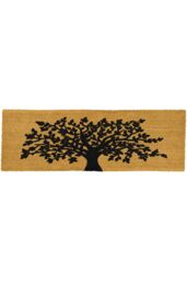 Artsy Mats Tree of Life Harmony Double Door / Patio Doormat in Black - Size: 40 cm x 120 cm - thumbnail 1
