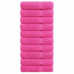 Berkfield Home Premium Hand Towels SOLUND 10 pcs Pink 50x100 cm 600 gsm - thumbnail 2