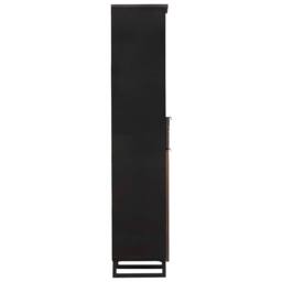 Berkfield Home Traditional Bathroom Furniture Sets with Drawer with Shelf Stripe in Brown - thumbnail 4