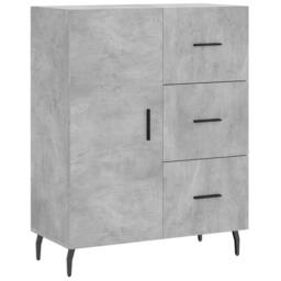 Berkfield Home Highboard Concrete Grey 69.5x34x180 cm Engineered Wood - thumbnail 7